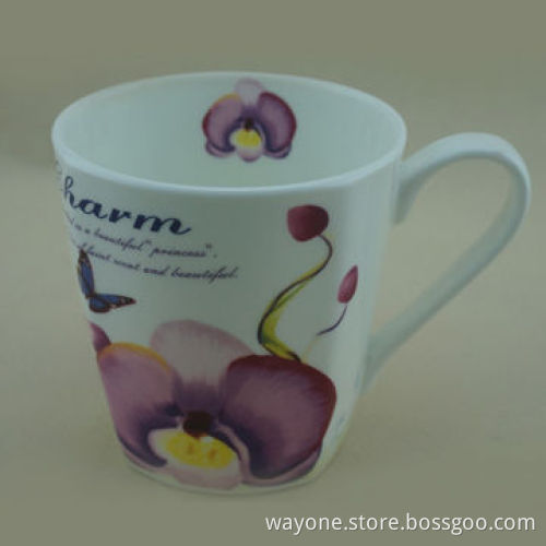New Shape of Fine China Mug, Nice for Low Carbon Life, 10oz Volume, Ideal for Promotional Gifts